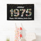 50e verjaardag Photo Collage opgericht 1975 Spandoek (Insitu)