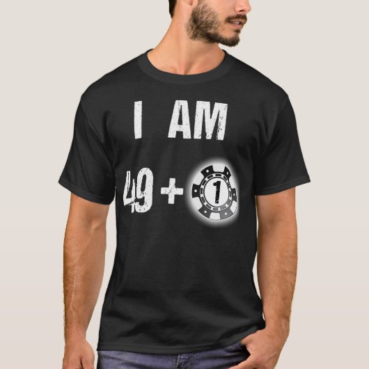 50e verjaardag Poker 50 jaar poker Player Gift  T-shirt (Voorkant)