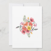 50e verjaardag Poppy lente bloemenzomer Kaart (Achterkant)