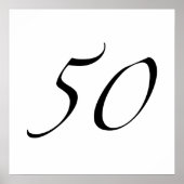 50e verjaardag poster (Voorkant)
