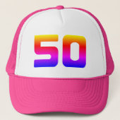 50e verjaardag Pride Party Trucker Pet (Voorkant)
