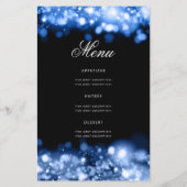 50e verjaardag Programma Glam Lights Navy Blue Men (Achterkant)