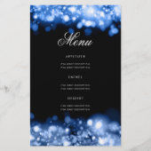 50e verjaardag Programma Glam Lights Navy Blue Men Flyer (Achterkant)