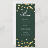 50e verjaardag Programma Gold Glitter met Menu Eme (Achterkant)