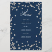 50e verjaardag Programma Silver Glitter met Menu N (Achterkant)