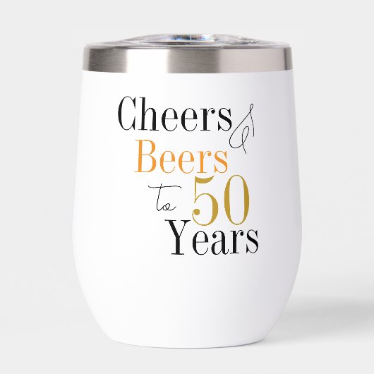50e verjaardag Proost Bieren Feestartikel (Voorkant)