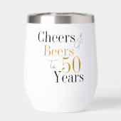 50e verjaardag Proost Bieren Feestartikel (Achterkant)