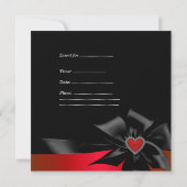 50e verjaardag Red Silver Wild Black White Kaart (Achterkant)