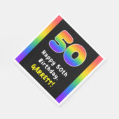 50e verjaardag: Regenboogspectrum # 50, Aangepaste Servet (Hoek)