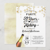 50e verjaardag Retro 50 jaar in het maken van zwar Kaart (Voorkant / Achterkant)