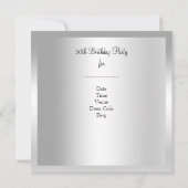 50e verjaardag Retro Diva Art Deco Red Silver Kaart (Achterkant)