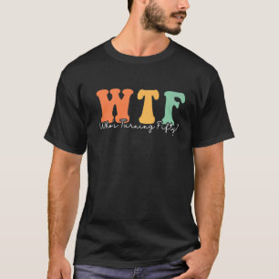 50e verjaardag Retro Groovy WTF, die vijftig uur d T-shirt
