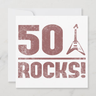 50e verjaardag Rocks Kaart