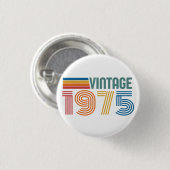50e verjaardag ronde button 3,2 cm (Voorkant /achterkant)