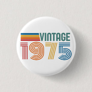 50e verjaardag ronde button 3,2 cm