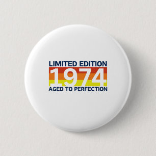 50e verjaardag ronde button 5,7 cm