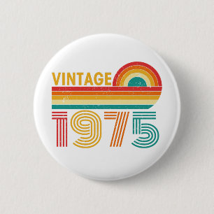 50e verjaardag ronde button 5,7 cm