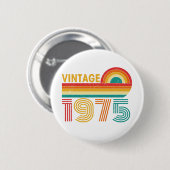 50e verjaardag ronde button 5,7 cm (Voorkant /achterkant)