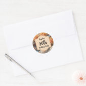 50e verjaardag ronde sticker (Envelop)