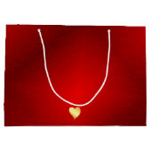 50e verjaardag rood en goud Dank je wel Groot Cadeauzakje (Achterkant)