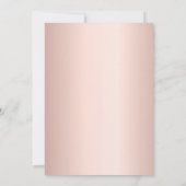 50e verjaardag roos goudglitter drip kaart (Achterkant)