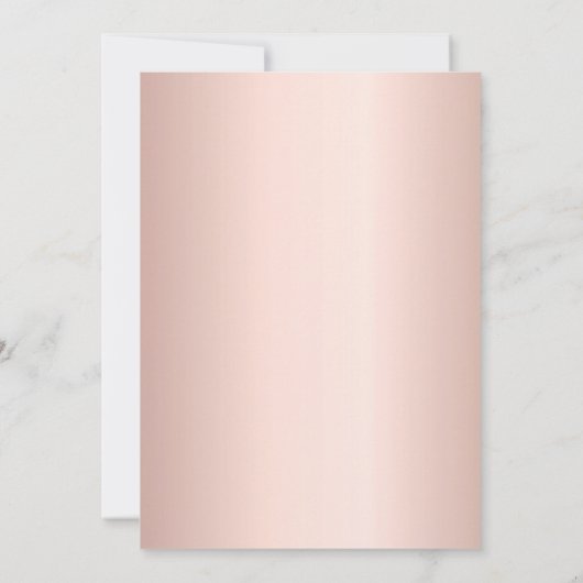 50e verjaardag roos goudglitter drip kaart (Achterkant)