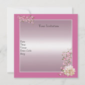 50e verjaardag Roze Lotus Blossom Floral Kaart (Achterkant)