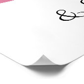 50e verjaardag Roze Vijftig en fantastische aangep Poster (Hoek)