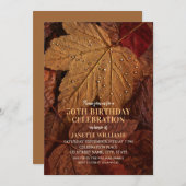 50e verjaardag Rustic Herfst najaar verlaten land Kaart (Voorkant / Achterkant)