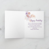 50e verjaardag Seashell Koraal Kaart (Binnen)