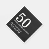 50e verjaardag servet (Hoek)