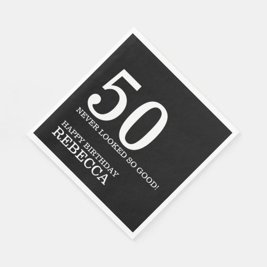 50e verjaardag servet (Hoek)