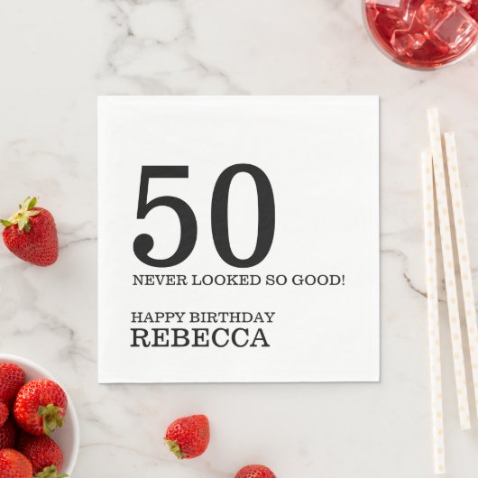 50e verjaardag servet (Insitu)