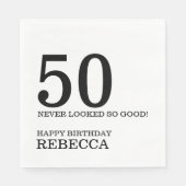 50e verjaardag servet (Voorkant)