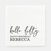 50e verjaardag servetten (Voorkant)