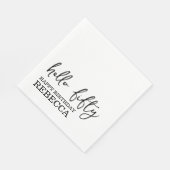 50e verjaardag servetten (Hoek)