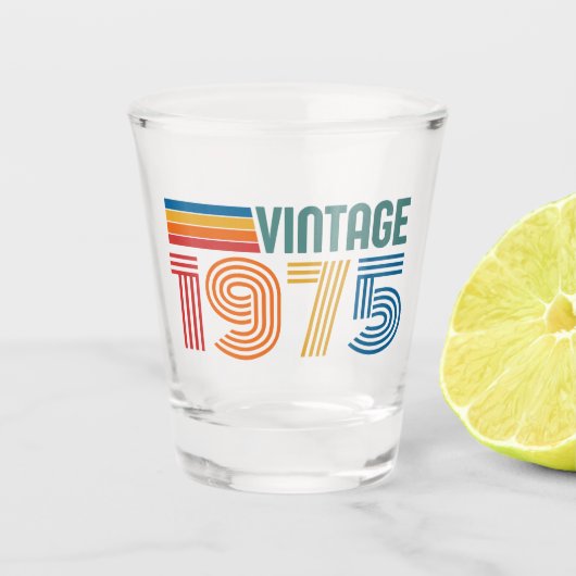 50e verjaardag shot glas (Voorkant)