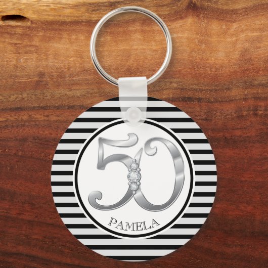 50e verjaardag Sleutelhanger (Voorkant)