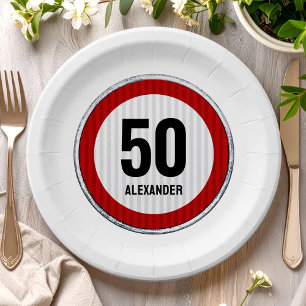 50e verjaardag Snelheidslimiet bord  Aangepaste LE