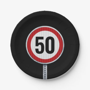 50e verjaardag Snelheidslimiet bord - ELKE LEEFTIJ