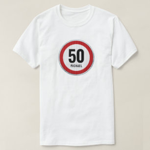 50e verjaardag Snelheidslimiet T-shirt