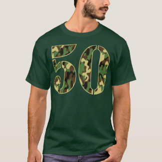 50e verjaardag soldaat nummer 50 jaar oud militair t-shirt