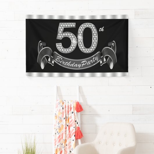 50e verjaardag spandoek (Insitu)