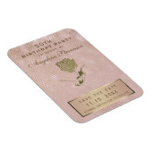 50e verjaardag Sparen de Datum Roos Gold Flower Magneet (Rechterzijde)