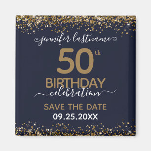 50e verjaardag Sparen de Magnet van de Datum