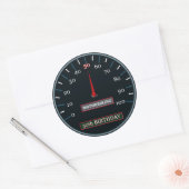 50e verjaardag Sticker (Envelop)