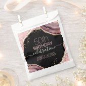 50e verjaardag Stone and Gold Favor Bags Bedankzakje (Geknipt)