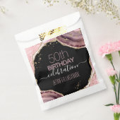 50e verjaardag Stone and Gold Favor Bags Bedankzakje (Gezegeld)