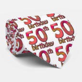 50e verjaardag stropdas (Opgerold)