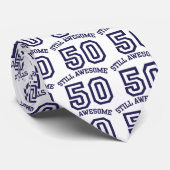 50e verjaardag stropdas (Opgerold)